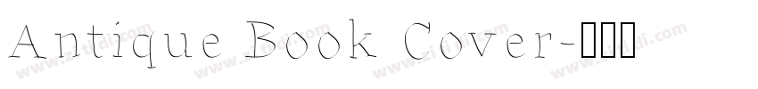 Antique Book Cover字体转换